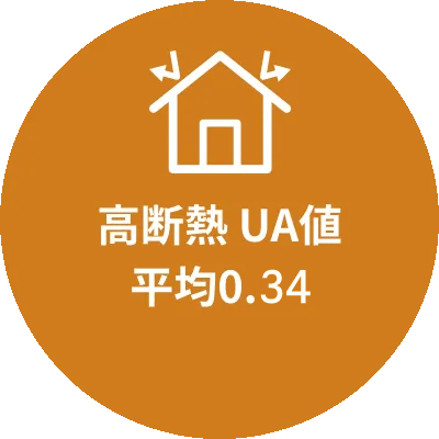 高断熱 UA値 平均0.34